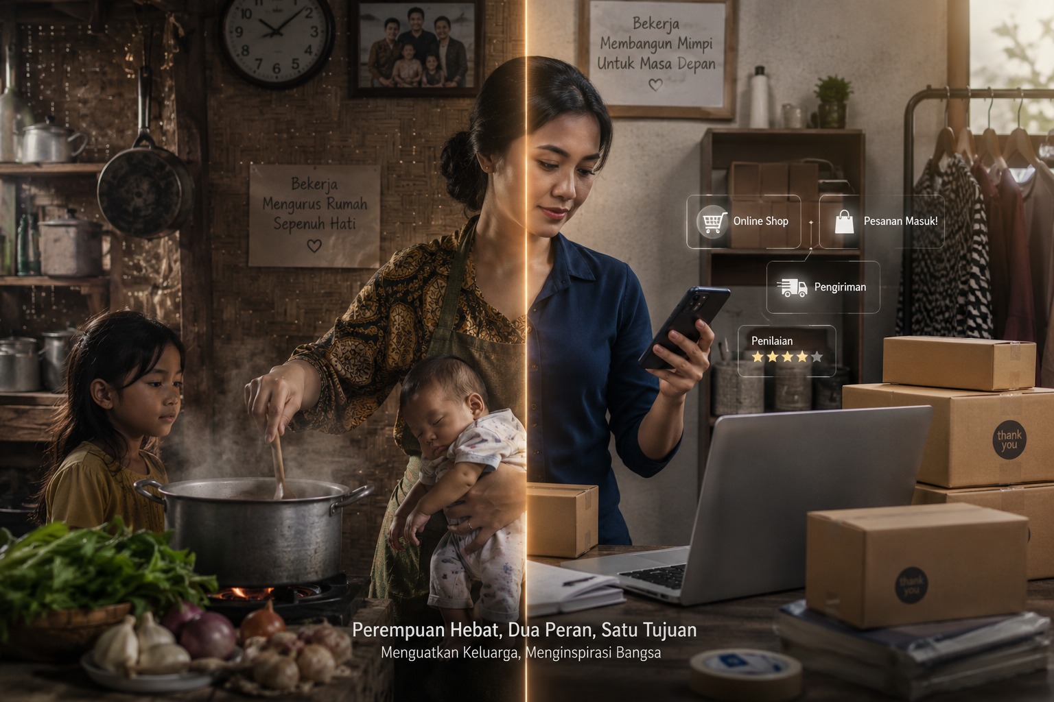 Resiliensi Ekonomi Perempuan Indonesia: Antara Beban Ganda, Semangat UMKM, dan Harapan Digital